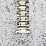 Верижка за часовник ML20-6018BC, Стоманена, Биколор, 20мм