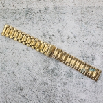 Верижка за часовник ML20-6018G, Стоманена, Златиста, 20мм