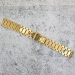 Верижка за часовник ML20-6018G, Стоманена, Златиста, 20мм