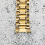 Верижка за часовник ML20-6018G, Стоманена, Златиста, 20мм