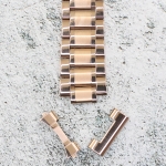 Верижка за часовник ML20-6018RG, Стоманена, Розово злато, 20мм