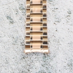 Верижка за часовник ML20-6018RG, Стоманена, Розово злато, 20мм