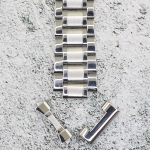 Верижка за часовник ML20-6018W, Стоманена, Сребриста, 20мм