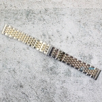 Верижка за часовник ML20-6020BCG, Стоманена, Биколор, 20мм