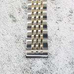 Верижка за часовник ML20-6020BCG, Стоманена, Биколор, 20мм