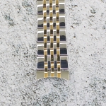 Верижка за часовник ML20-6020BCG, Стоманена, Биколор, 20мм