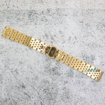 Верижка за часовник ML20-6020G, Стоманена, Златиста, 20мм