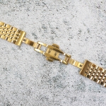 Верижка за часовник ML20-6020G, Стоманена, Златиста, 20мм