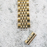 Верижка за часовник ML20-6020G, Стоманена, Златиста, 20мм