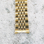 Верижка за часовник ML20-6020G, Стоманена, Златиста, 20мм