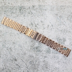 Верижка за часовник ML20-6020RG, Стоманена, Розово злато, 20мм