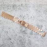 Верижка за часовник ML20-6020RG, Стоманена, Розово злато, 20мм