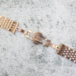 Верижка за часовник ML20-6020RG, Стоманена, Розово злато, 20мм