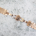 Верижка за часовник ML20-6020RG, Стоманена, Розово злато, 20мм