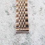 Верижка за часовник ML20-6020RG, Стоманена, Розово злато, 20мм