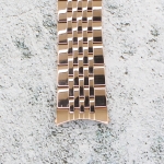 Верижка за часовник ML20-6020RG, Стоманена, Розово злато, 20мм