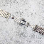 Верижка за часовник ML20-6020W, Стоманена, Сребриста, 20мм