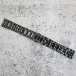 Верижка за часовник ML20-6022B, Стоманена, Черна, 20мм