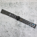 Верижка за часовник ML20-6022B, Стоманена, Черна, 20мм