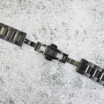 Верижка за часовник ML20-6022B, Стоманена, Черна, 20мм