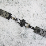 Верижка за часовник ML20-6022B, Стоманена, Черна, 20мм