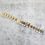 Верижка за часовник ML20-6022BCG, Стоманена, Биколор, 20мм