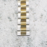 Верижка за часовник ML20-6022BCG, Стоманена, Биколор, 20мм