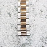 Верижка за часовник ML20-6022BCRG, Стоманена, Биколор, 20мм