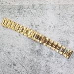 Верижка за часовник ML20-6022G, Стоманена, Златиста, 20мм