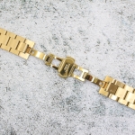 Верижка за часовник ML20-6022G, Стоманена, Златиста, 20мм