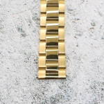 Верижка за часовник ML20-6022G, Стоманена, Златиста, 20мм