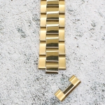 Верижка за часовник ML20-6022G, Стоманена, Златиста, 20мм