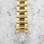 Верижка за часовник ML20-6022G, Стоманена, Златиста, 20мм