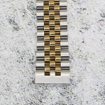 Верижка за часовник ML20-6023BCG, Стоманена, Биколор, 20мм