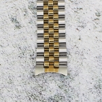 Верижка за часовник ML20-6023BCG, Стоманена, Биколор, 20мм