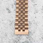 Верижка за часовник ML20-6023RG, Стоманена, Розово злато, 20мм