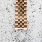 Верижка за часовник ML20-6023RG, Стоманена, Розово злато, 20мм