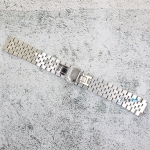 Верижка за часовник ML20-6023W, Стоманена, Сребриста, 20мм