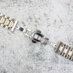 Верижка за часовник ML22-6018BCG, Стоманена, Биколор, 22мм