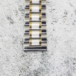 Верижка за часовник ML22-6018BCG, Стоманена, Биколор, 22мм