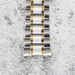 Верижка за часовник ML22-6018BCG, Стоманена, Биколор, 22мм