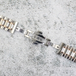 Верижка за часовник ML22-6018BCRG, Стоманена, Биколор, 22мм