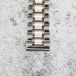 Верижка за часовник ML22-6018BCRG, Стоманена, Биколор, 22мм