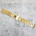 Верижка за часовник ML22-6018G, Стоманена, Златиста, 22мм