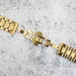 Верижка за часовник ML22-6018G, Стоманена, Златиста, 22мм