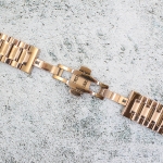 Верижка за часовник ML22-6018RG, Стоманена, Розово злато, 22мм