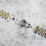 Верижка за часовник ML22-6021BCG, Стоманена, Биколор, 22мм