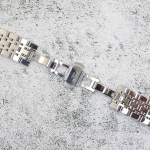 Верижка за часовник ML22-6021BCG, Стоманена, Биколор, 22мм