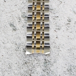 Верижка за часовник ML22-6021BCG, Стоманена, Биколор, 22мм