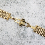 Верижка за часовник ML22-6021G, Стоманена, Златиста, 22мм